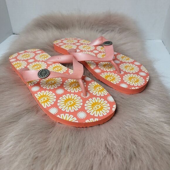 UGG Flare Papaya Women’s Flip Flop Sandals Size 7 - Picture 1 of 6